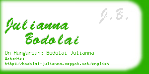 julianna bodolai business card